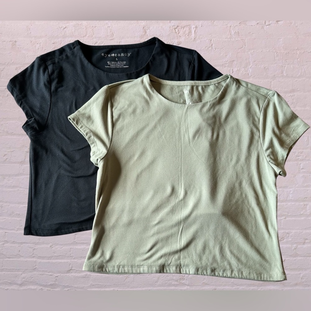 Eye Candy Crop Tops-Set of 2